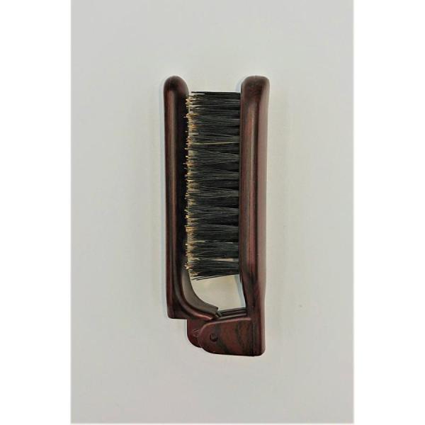 折たたみヘアセットブラシ獣毛