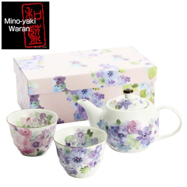 食器 プレゼント ギフト 食器 美濃焼 「＆藍」ブランド 花工房 ポット茶器 和食器 和風 食器セッ...