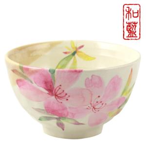 ＆藍 美濃焼 花あわせ 飯碗湯呑 バラ (若狭塗り箸付) | 日本製 飯碗 お