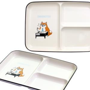 新生活 プレゼント 食器 ギフト 犬グッズ 【漆器】茶柴部長 ランチプレート（単品） 和食器 和風 プレゼント｜leun