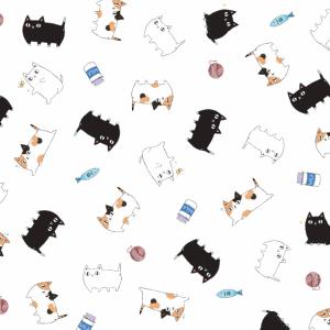 ラッピング包装紙 猫3兄弟