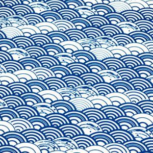 包装紙　青海波