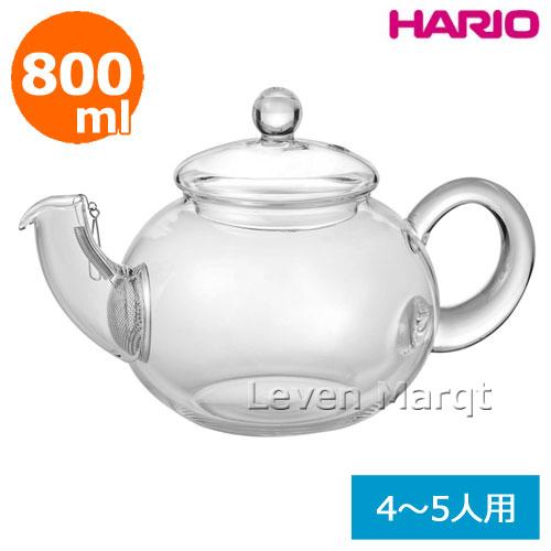 ハリオ ジャンピングティーポット 4〜5人用 800ml ティーポット/茶こし付/丸型形状 HARI...