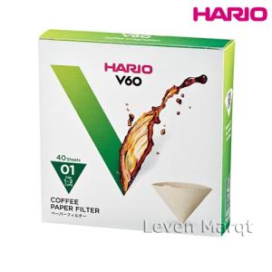 ハリオ HARIO V60用 ペーパーフィルター01M 1〜2杯用 40枚入り ドリッパー/ペーパー/コーヒー｜levenmarqt