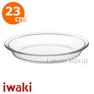 iwaki（イワキ） パイふち飾り皿 19cm 耐熱ガラス/耐熱皿/パイプレート