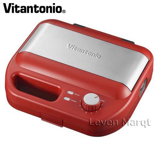 ビタントニオ Vitantonio ワッフル＆ホットサンドベーカー VWH-600 レッド  ワッフ...