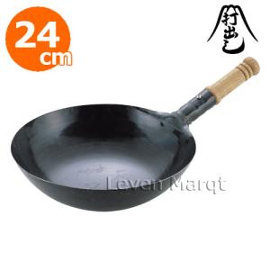 山田工業所 鉄打出片手北京鍋 33cm 厚さ1.6mm 中華鍋 【受注生産