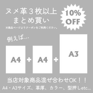 ヌメ革 A4 サイズ Bランク 姫路 ナチュラ...の詳細画像5