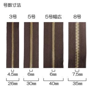 YKK メタルファスナー スタンダード ゴール...の詳細画像4