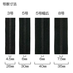 YKK メタルファスナー スタンダード ブラッ...の詳細画像2