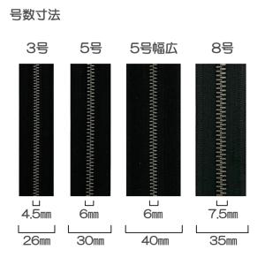 YKK メタルファスナー スタンダード アンテ...の詳細画像3