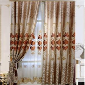 高級 カーテン 遮光カーテン ヨーロッパ風 ドレープカーテン 刺繍 1.5