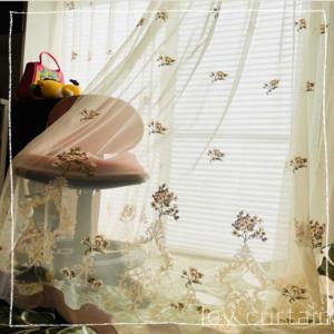 レースカーテン 刺繍レースカーテン 2倍ヒダ カーテン 幅10〜300cm