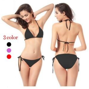 水着 ビキニ ブラジャー＆ひもショーツ 紐パン レディース