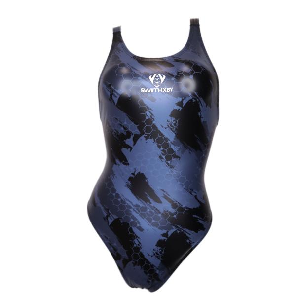 【SWIMHXBY】　コスチューム水着　レディース　ガールズ　280　PU　ベーシック　ランダムパタ...