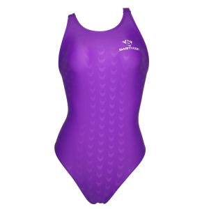 【SWIMHXBY】　競泳水着　レディース　ガールズ　280　ベーシック　紫