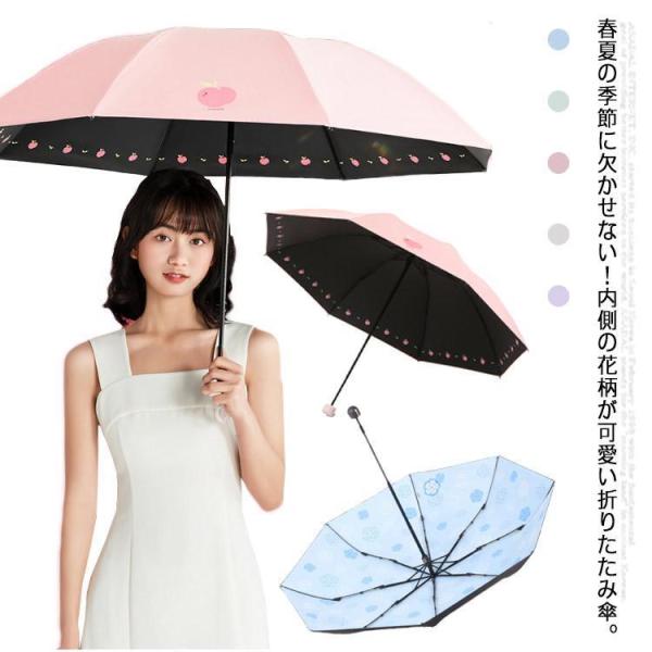 日傘 折りたたみ傘 レディース おしゃれ 軽量 晴雨兼用 ミニ傘 UVカット UPF50  撥水加工...