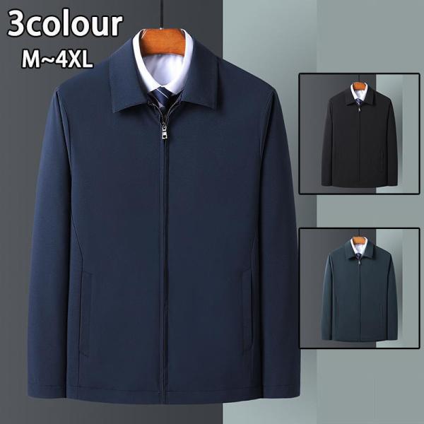 ジャケット メンズ 紳士服 スイングトップ ジップジャケット アウター 春服 秋服 通勤 50代ファ...