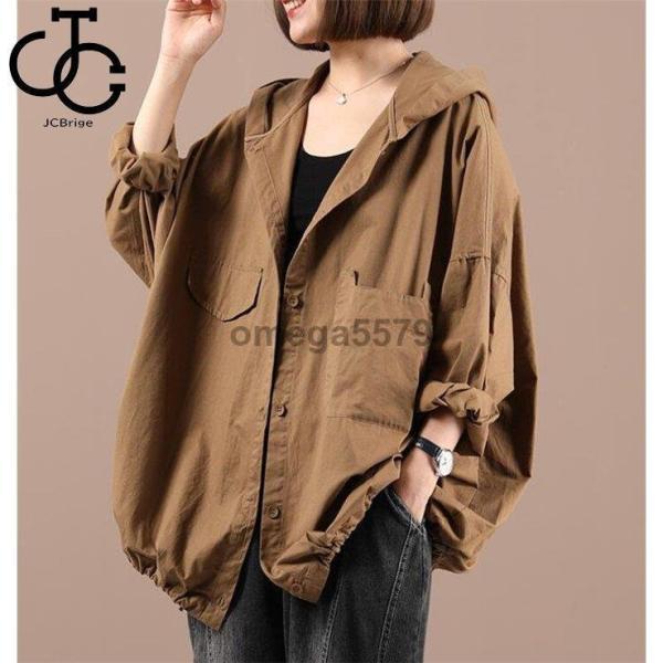 マウンテンパーカー レディース ジャケット ゆる コート ジャンパー 春服 事務服 春 秋 20代 ...