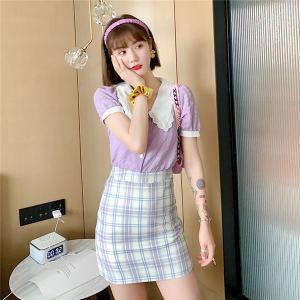 BURBERRYS バーバリーズチェック柄シャツスカートセットアップ cutacut.com