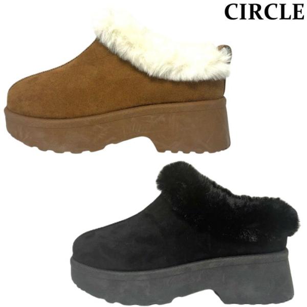 CIRCLE サークル 48490 キッズ ジュニア ムートン ブーツ カジュアル シューズ ショー...