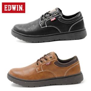 EDWIN エドウィン EDW-7350 スニーカー 靴 ローカットスニーカー カジュアルシューズ 幅広 おしゃれ ビジネス レースアップ メンズシューズ メンズ靴｜lib-ys