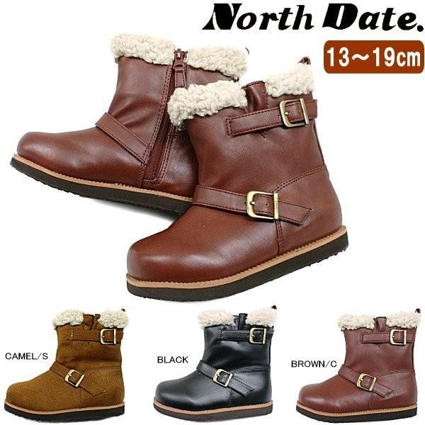 キッズ エンジニア ムートンブーツ ショート ノースデート 子供ブーツ 防寒 滑りにくい かわいい ...