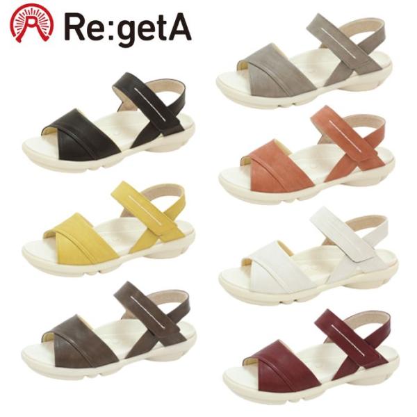 Re:getA リゲッタ ステッチサンダル TB-201 レディース サンダル コンフォートサンダル...