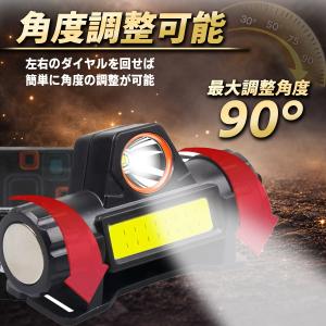 ヘッドライト ヘッドランプ 充電式 led 2...の詳細画像2