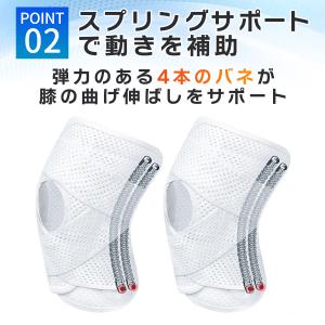 膝サポータースポーツ 薄手 高齢者 膝痛 マジ...の詳細画像3