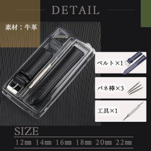 腕時計 ベルト メンズ レディース 12mm ...の詳細画像3