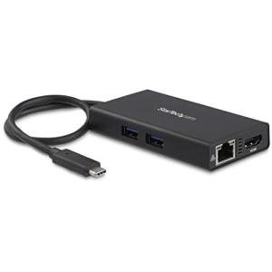 StarTech.com USB Type-C接続マルチアダプタ 4K HDMI対応 2x USB-Aポート 60W USB Power Delive