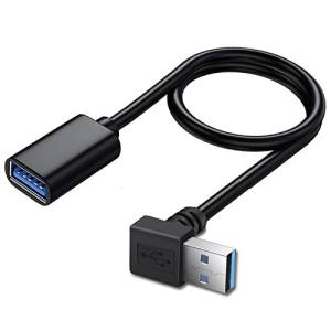 SIKAMI USB 3.0 L型 上下 90°方向変換 ケーブル タイプAオス- タイプAメス 超高速 5Gbpsのデータ転送同期リード USB 3