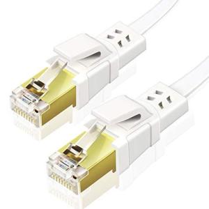 Ankuly CAT8 LANケーブル カテゴリー8 ウルトラフラットケーブル 40Gbps/2000MHz ランケーブル やわらか SFTPシールド