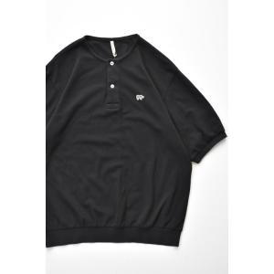 【NEW!】SCYE BASICS (サイベーシックス) Cotton Pique Henley Neck Shirt [BLACK]｜LIBERACION