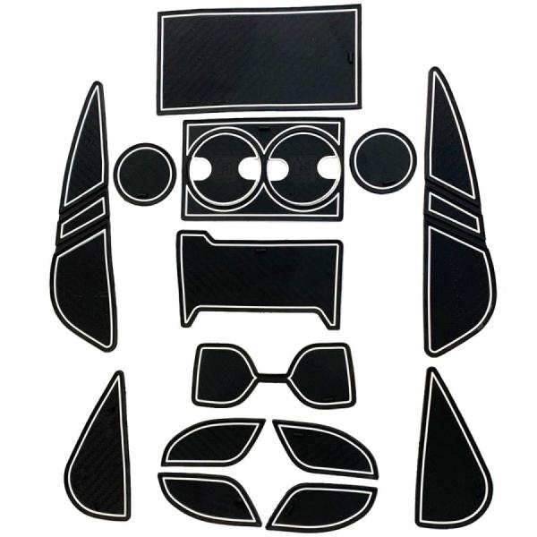 ハリアー 80系 グッズ アクセサリー ノンスリップマット ドアポケットマット インテリアラバーマッ...