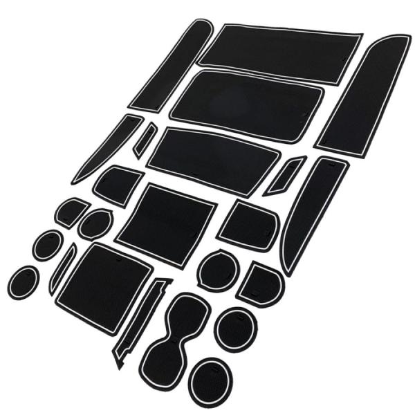 ヴェルファイア アルファード 20系 ドアポケットマット ゴムマット ラバーマット ノンスリップマッ...