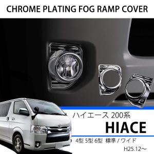 ハイエース フォグレンズカバー ライトブルー 脱着可能 200系 4型後期