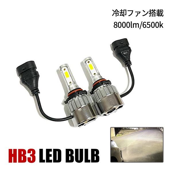 LED ヘッドライト ハイビーム フォグランプ HB3 16000lm 6500K ホワイト 爆光 ...