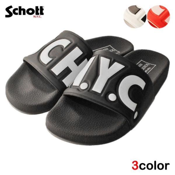 セール ショット サンダル ビーチサンダル スポーツ Schott メンズ イタリア製 wt bk ...