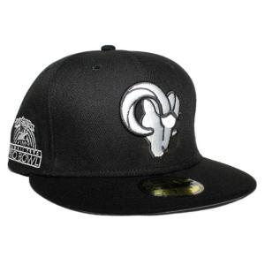 ニューエラ ベースボールキャップ 帽子 NEW ERA 59fifty メンズ レディース NFL ロサンゼルス ラムズ bk｜liberalization