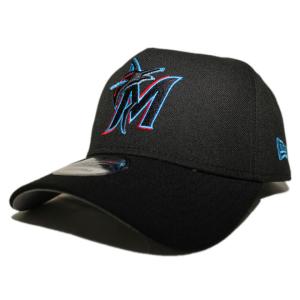 ニューエラ スナップバックキャップ 帽子 NEW ERA 9forty メンズ レディース MLB マイアミ マーリンズ bk｜liberalization