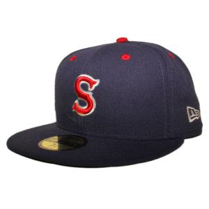 ニューエラ ベースボールキャップ 帽子 NEW ERA 59fifty メンズ レディース MiLB スポケーン インディアンス nv