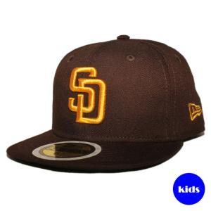 子供用 ニューエラ ベースボールキャップ 帽子 NEW ERA 59fifty キッズ MLB サンディエゴ パドレス bn｜liberalization