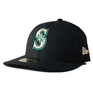 ニューエラ ベースボールキャップ 帽子 NEW ERA 59fifty メンズ レディース MLB シアトル マリナーズ nv｜liberalization