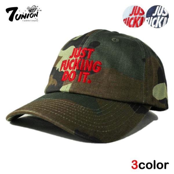 セブンユニオン 7UNION ストラップバックキャップ 帽子 メンズ レディース デニム 迷彩 nv...