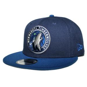 ニューエラ スナップバックキャップ 帽子 NEW ERA 9fifty メンズ レディース NBA ミネソタ ティンバーウルブズ nv｜liberalization