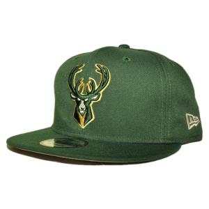 ニューエラ スナップバックキャップ 帽子 NEW ERA 9fifty メンズ レディース NBA ミルウォーキー バックス gn｜liberalization