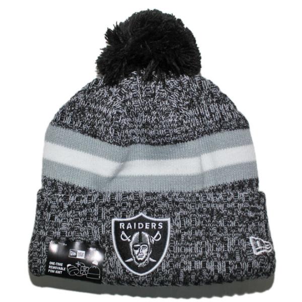 ニューエラ ニット帽 帽子 NEW ERA メンズ レディース NFL ラスベガス レイダース bk...