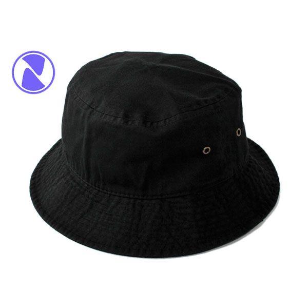ニューハッタン バケットハット 帽子 NEWHATTAN メンズ レディース 無地 シンプル bk